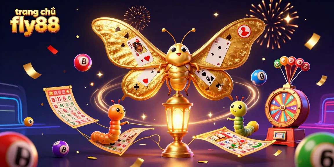 Experience vibrant gaming action at trang chủ fly88 with dynamic lottery balls and casino elements.