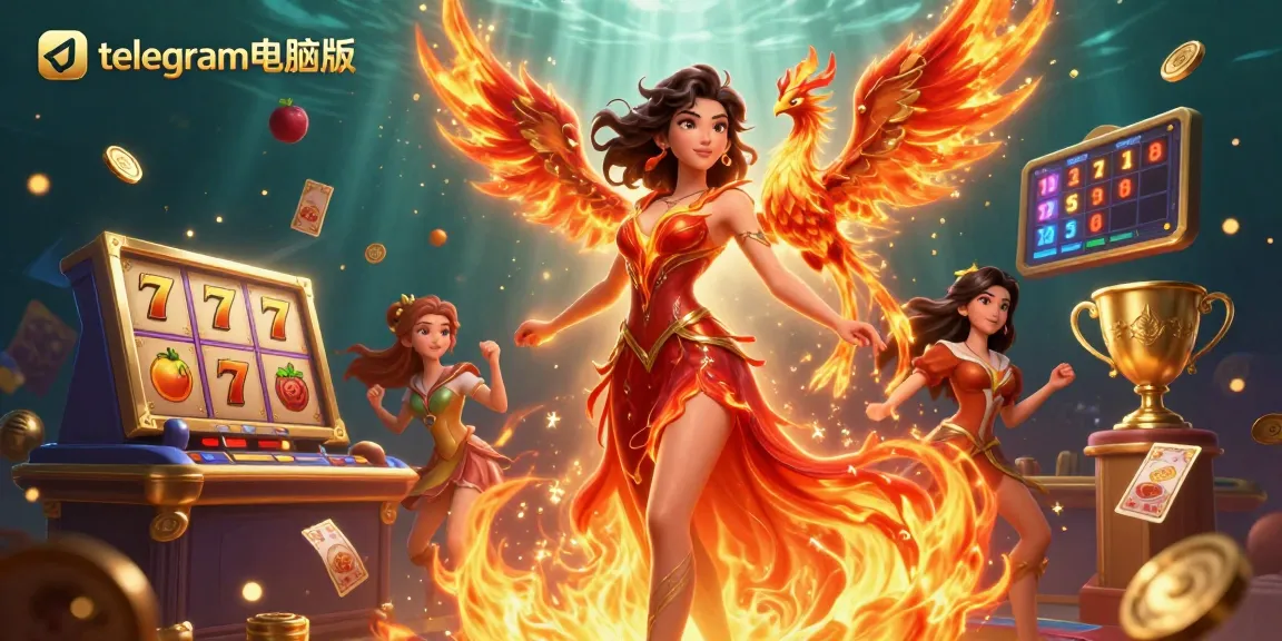 在充满活力和赌场元素的刺激在线老虎机场景中,通过telegram电脑版赢得巨额奖金。