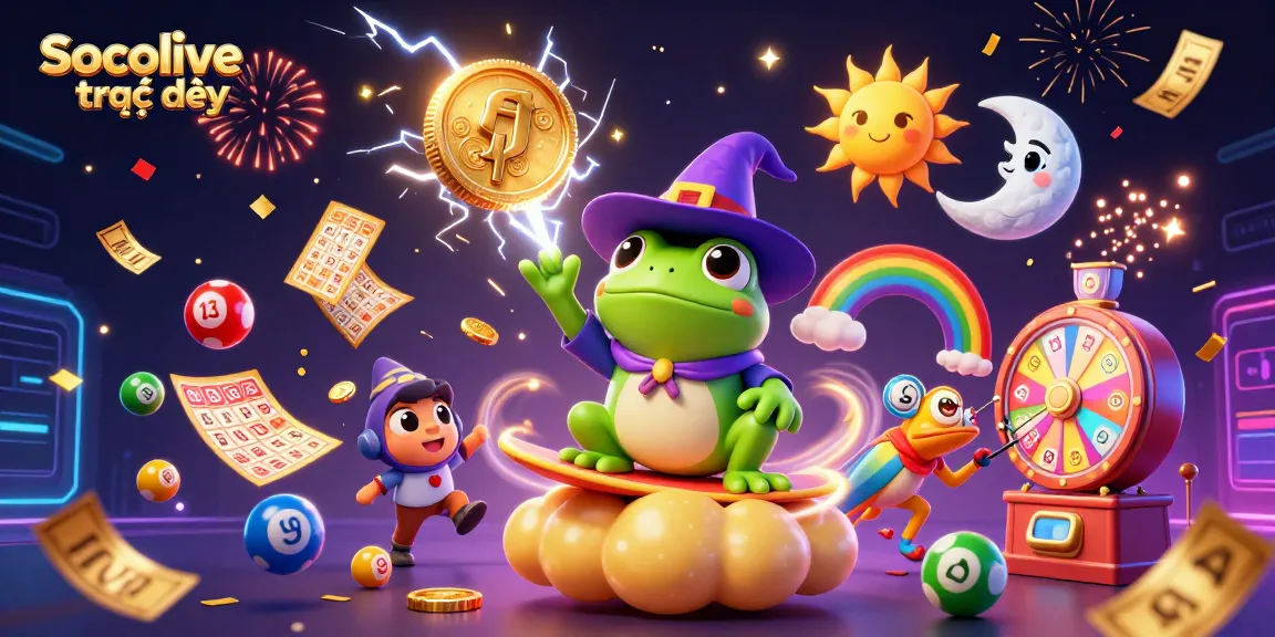 Socolive trực tiếp invites excitement with a magical scene of games and fortunes raining down.