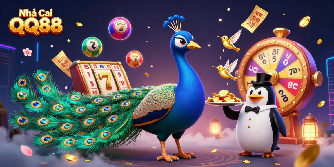Engage with Nhà Cái QQ88's vibrant gaming experience featuring dazzling characters and exciting elements.