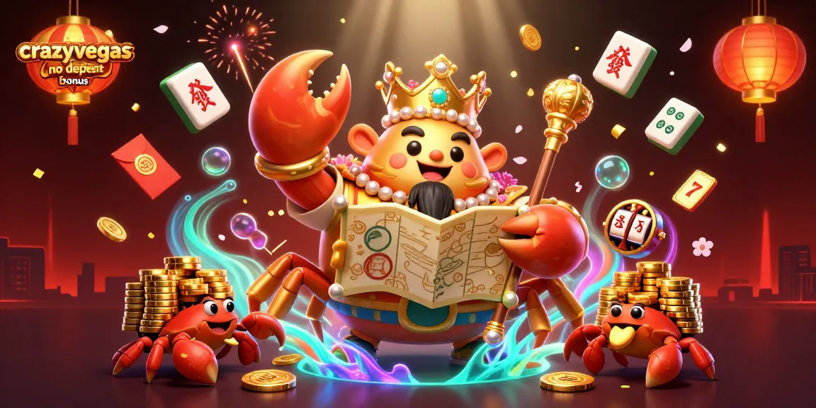 Experience the thrills of crazyvegas no deposit bonus with a captivating 3D casino scene featuring unique characters and vibrant elements.